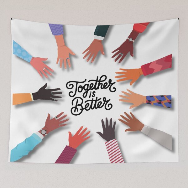 Item preview, Together Is Better - Unity Circle designed and sold by Khadigadesings.