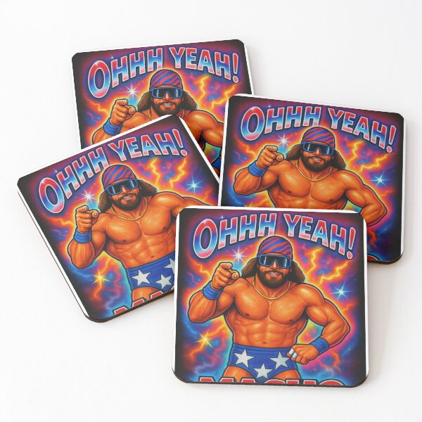 Item preview, Macho Mafia – Retro Wrestling Power Poster designed and sold by Thogan0416.