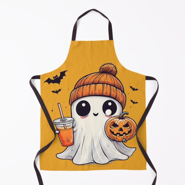 Item preview, Spooky Cute Ghost Girl | Halloween Pumpkin Latte Beanie Fall Graphic | Cozy Autumn Apparel Gift designed and sold by petpuppymania.
