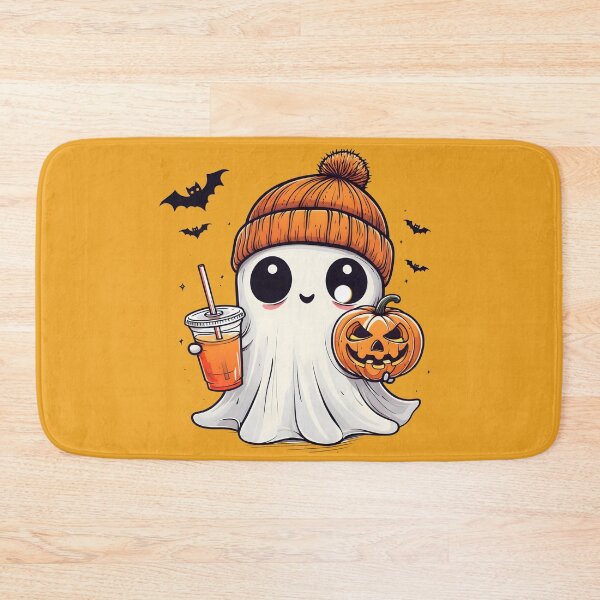 Item preview, Spooky Cute Ghost Girl | Halloween Pumpkin Latte Beanie Fall Graphic | Cozy Autumn Apparel Gift designed and sold by petpuppymania.