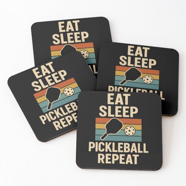 Item preview, Eat Sleep Pickleball Repeat Retro designed and sold by Hischers Solution.
