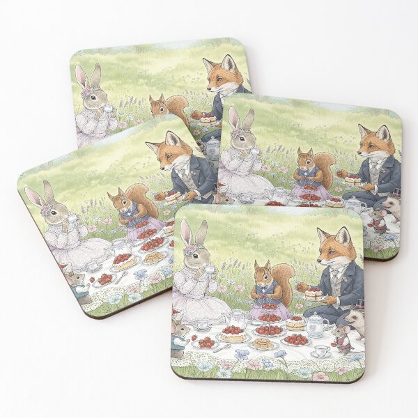 Item preview, Victorian Woodland Animals Picnic designed and sold by Glitchart66.
