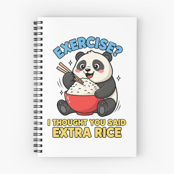 Item preview, Exercise I Thought You Said Extra Rice - Funny Panda designed and sold by Joyful-Park.