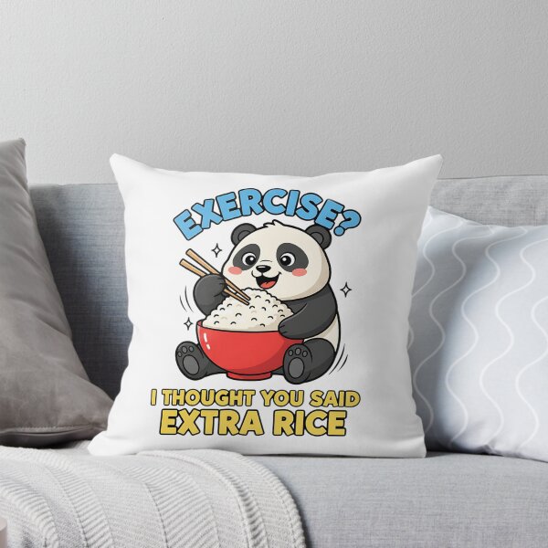 Item preview, Exercise I Thought You Said Extra Rice - Funny Panda designed and sold by Joyful-Park.