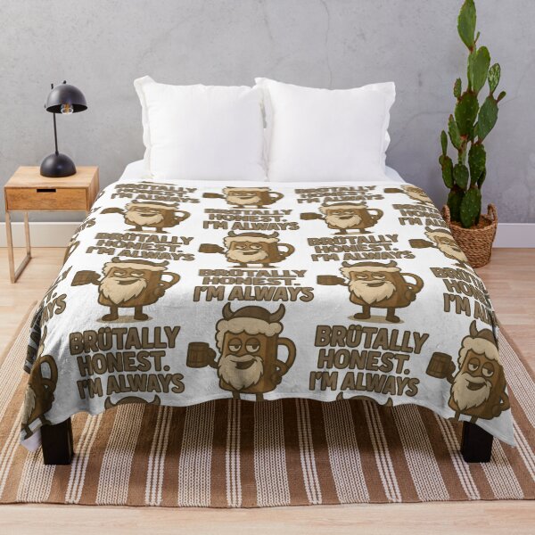Item preview, I’m Always Brütally Honest Funny Viking Beer Pun Design designed and sold by TeeTimeTreasure.