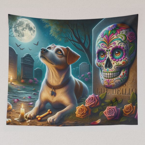 Item preview, Dog Visiting the Grave designed and sold by M-Y-A-R-T-.