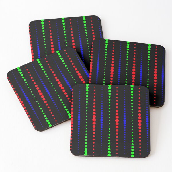 Item preview, Colorful Neon Dots on Black designed and sold by Sharon Schwalbe.