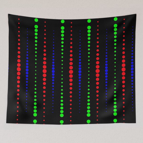 Item preview, Colorful Neon Dots on Black designed and sold by Sharon Schwalbe.