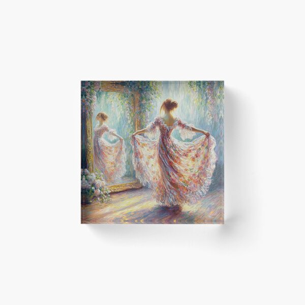 Item preview, An incredibly beautiful dancer in front of a mirror 2 designed and sold by aleksandr13.