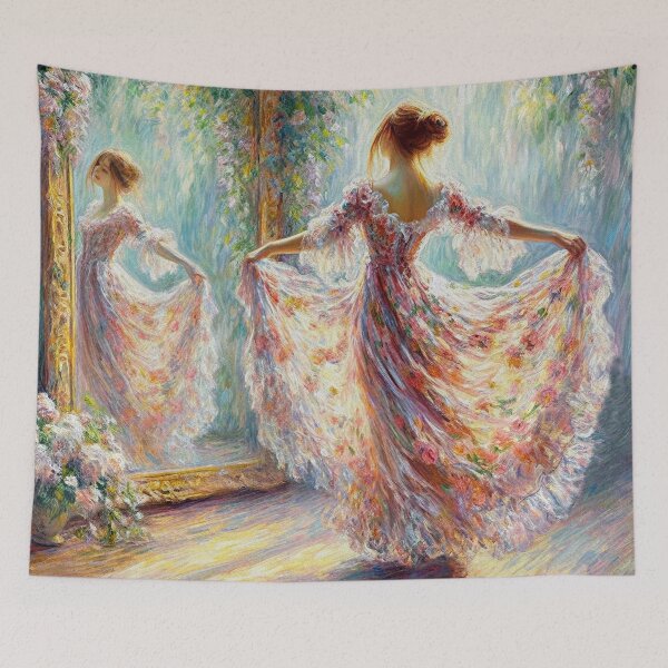 Item preview, An incredibly beautiful dancer in front of a mirror 2 designed and sold by aleksandr13.