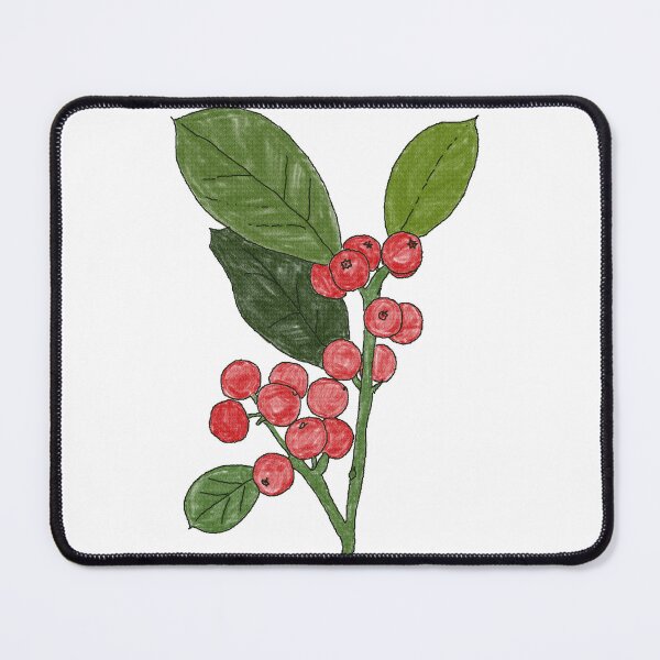 Item preview, Hand-Drawn Christmas Berries  designed and sold by SugarCore.