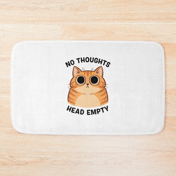 Item preview, Orange Cat No Thoughts Head Empty Meme designed and sold by GizmoDesign.