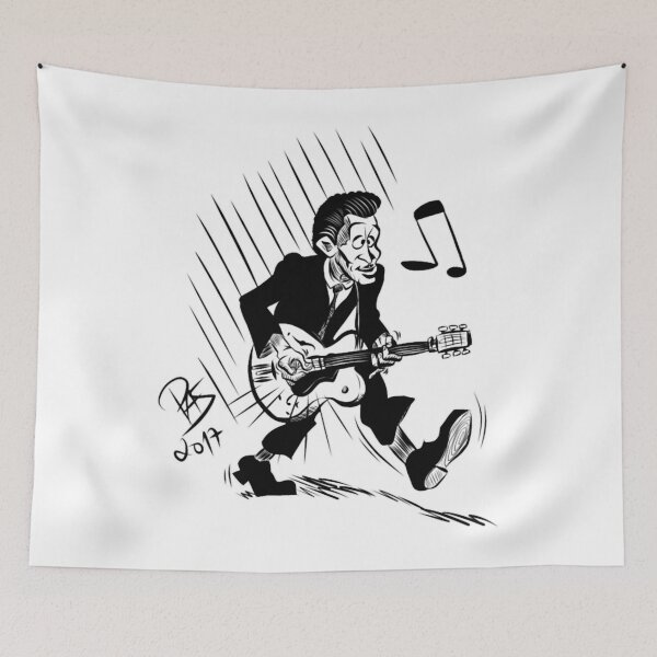 Item preview, Chuck Berry caricature  Classic  designed and sold by JakeForemans.