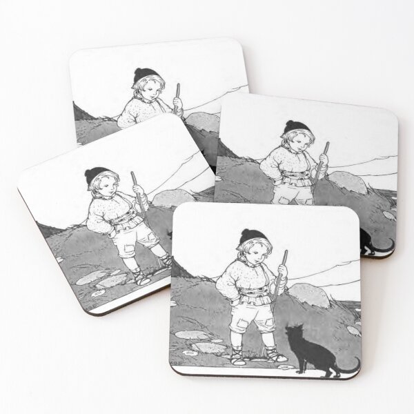 Item preview, Child's World Boy with Cat designed and sold by tomorrowsart.