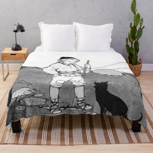 Item preview, Child's World Boy with Cat designed and sold by tomorrowsart.
