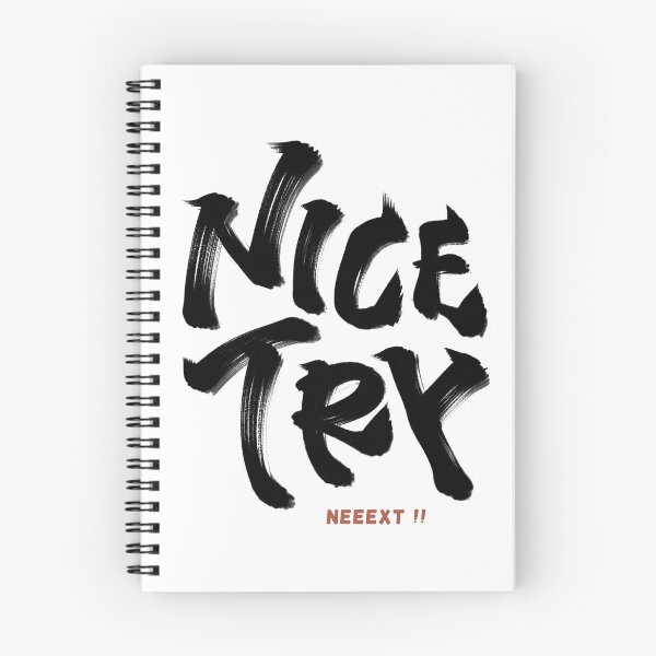 Item preview, Nice try neeext Japanese style calligraphy art designed and sold by Necokite.