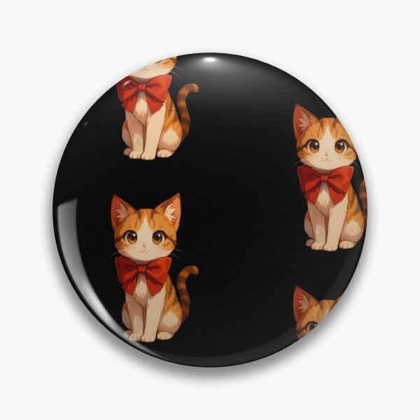 Item preview, Cute Anime Cat with Red Bow ?? designed and sold by Tik Logy.