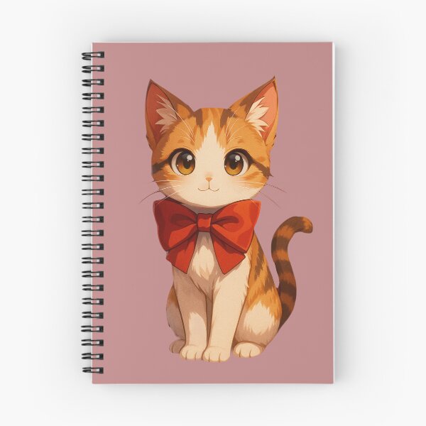 Item preview, Cute Anime Cat with Red Bow ?? designed and sold by Tik Logy.