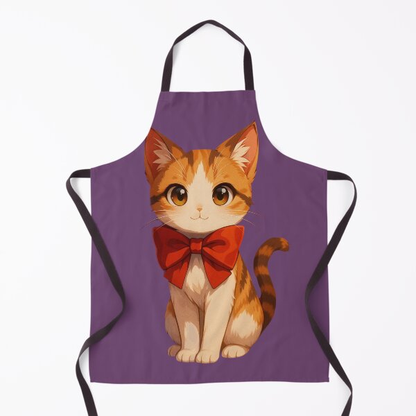 Item preview, Cute Anime Cat with Red Bow ?? designed and sold by Tik Logy.