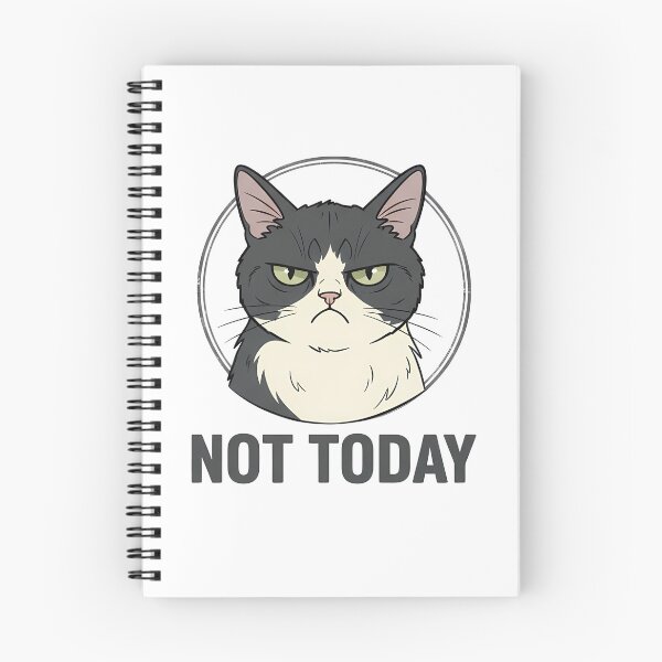 Item preview, Not Today Grumpy Cat Introvert Mood Shirt designed and sold by GizmoDesign.