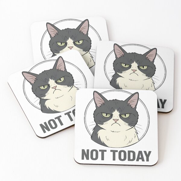 Item preview, Not Today Grumpy Cat Introvert Mood Shirt designed and sold by GizmoDesign.