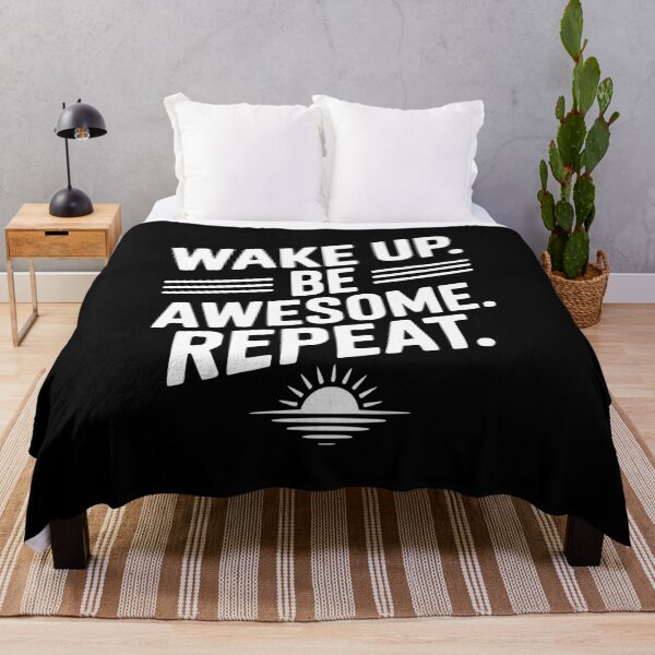 Item preview, Wake Up. Be Awesome. Repeat. designed and sold by Frank Ring.