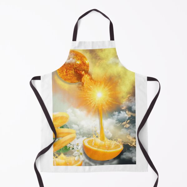 Item preview, Cosmic Orange Explosion | Surreal Cosmic Collage designed and sold by GlauciaSouEu.