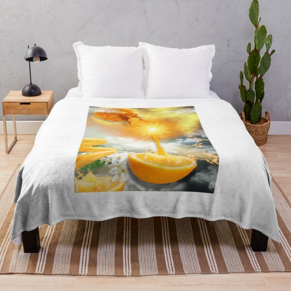 Item preview, Cosmic Orange Explosion | Surreal Cosmic Collage designed and sold by GlauciaSouEu.