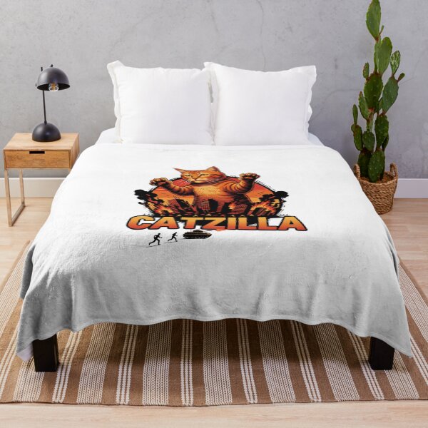 Item preview, Catzilla Giant Cat Godzilla Parody Retro Japanese designed and sold by GizmoDesign.