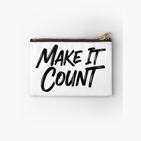 Item preview, Make It Count – Bold Brush Script Streetwear Quote | Motivational Typography designed and sold by Happyfreedom.