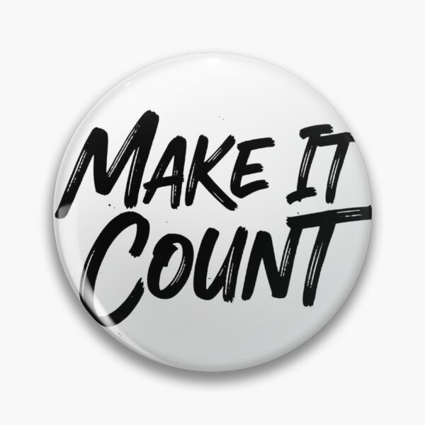 Item preview, Make It Count – Bold Brush Script Streetwear Quote | Motivational Typography designed and sold by Happyfreedom.