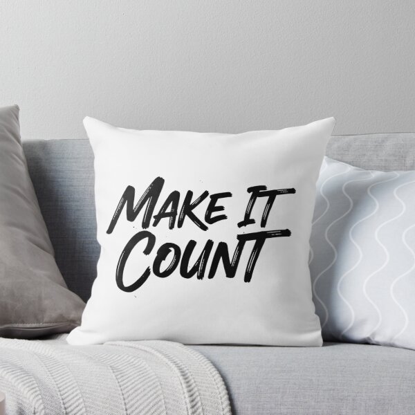 Item preview, Make It Count – Bold Brush Script Streetwear Quote | Motivational Typography designed and sold by Happyfreedom.