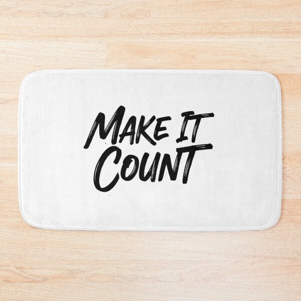 Item preview, Make It Count – Bold Brush Script Streetwear Quote | Motivational Typography designed and sold by Happyfreedom.