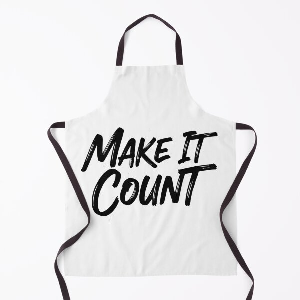 Item preview, Make It Count – Bold Brush Script Streetwear Quote | Motivational Typography designed and sold by Happyfreedom.