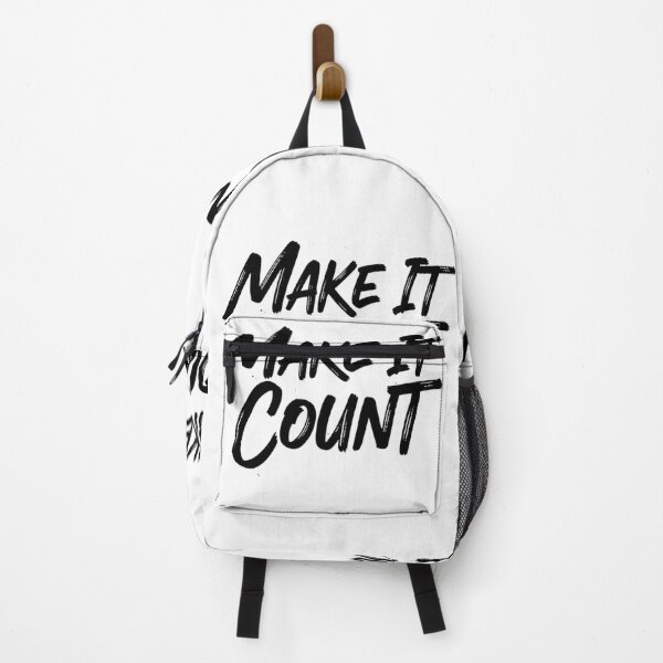 Item preview, Make It Count – Bold Brush Script Streetwear Quote | Motivational Typography designed and sold by Happyfreedom.