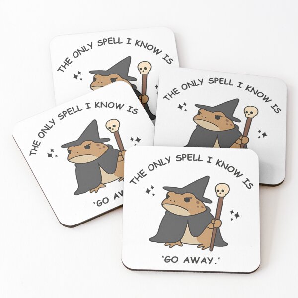 Item preview, The Only Spell I Know Is Go Away - Funny introvert Wizard Toad  designed and sold by Mason-Pride.