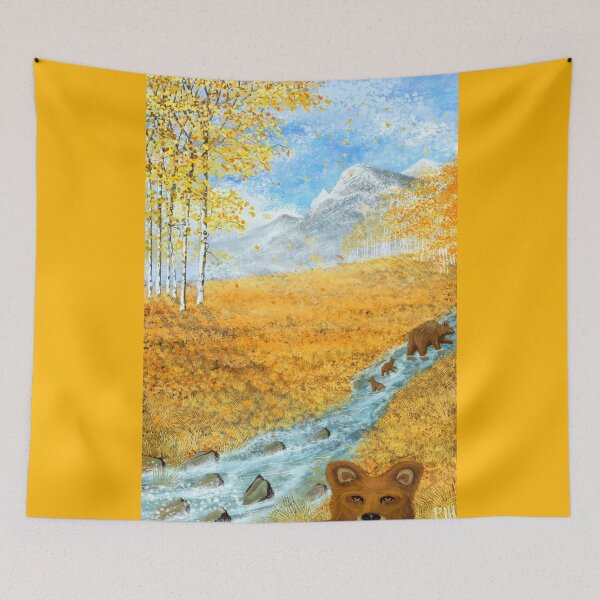 Item preview, Autumn Bears by the Stream designed and sold by PhilipHarvey.