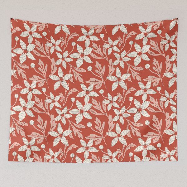 Item preview, Cottagecore Anemone - red pink cream designed and sold by Johanna Kindvall.