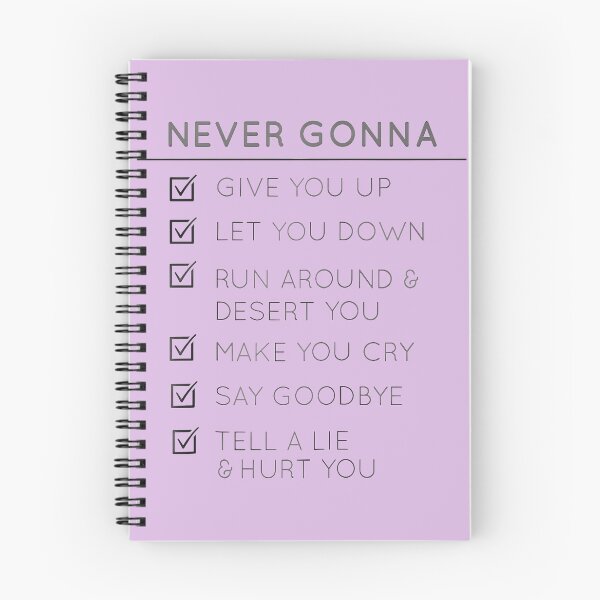 Item preview, Never Gonna Checklist: Give You Up By Merch, Limited Edition, Perfect Gift For You And Friends designed and sold by floresuvart.