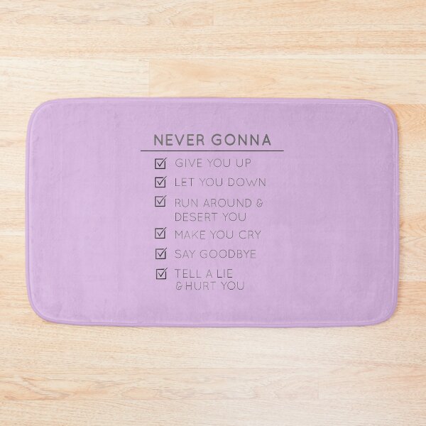 Item preview, Never Gonna Checklist: Give You Up By Merch, Limited Edition, Perfect Gift For You And Friends designed and sold by floresuvart.