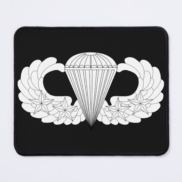 Item preview, Badge - Army - Parachutist - Basic - 4 Combat Star - LA X 300 designed and sold by Military Insignia Products.