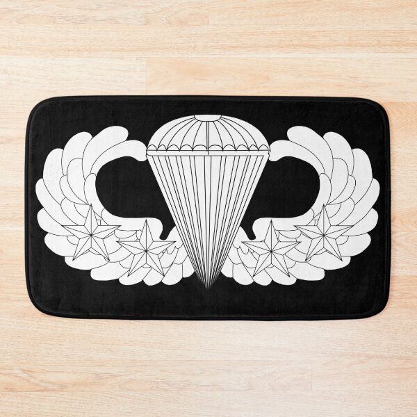 Item preview, Badge - Army - Parachutist - Basic - 4 Combat Star - LA X 300 designed and sold by Military Insignia Products.