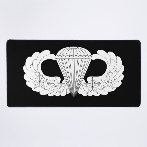 Item preview, Badge - Army - Parachutist - Basic - 4 Combat Star - LA X 300 designed and sold by Military Insignia Products.