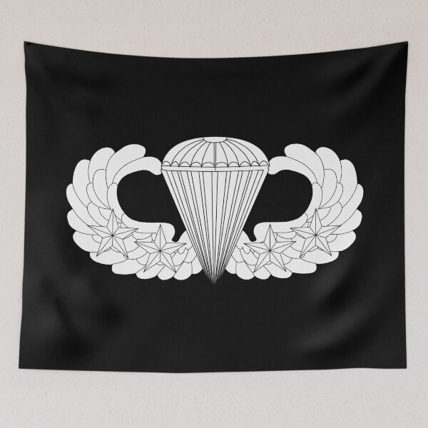 Item preview, Badge - Army - Parachutist - Basic - 4 Combat Star - LA X 300 designed and sold by Military Insignia Products.