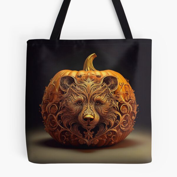 Item preview, The Harvest Guardian Bear | Ornate Autumn Pumpkin Art designed and sold by Englandbear.