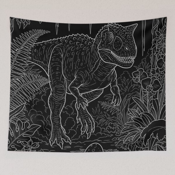 Item preview, Carnotaurus & egg - dinosaur -inverted designed and sold by Dali RB.