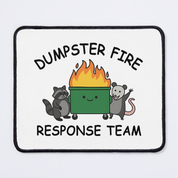 Item preview, Dumpster Fire Response Team with Raccoon and Possum designed and sold by Mason-Pride.