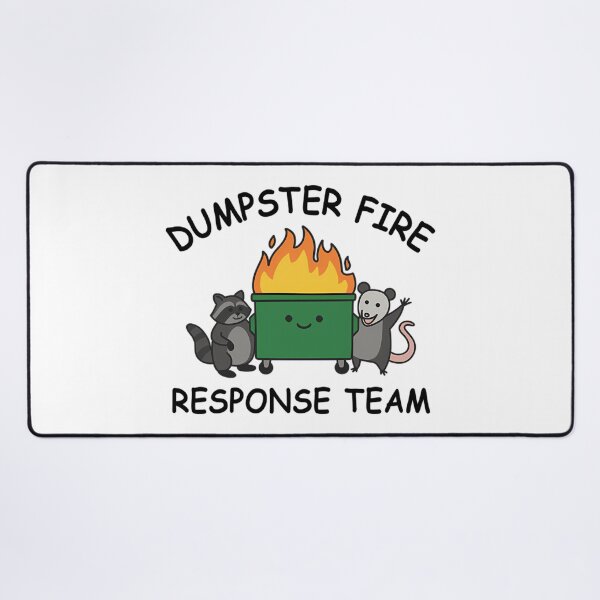 Item preview, Dumpster Fire Response Team with Raccoon and Possum designed and sold by Mason-Pride.