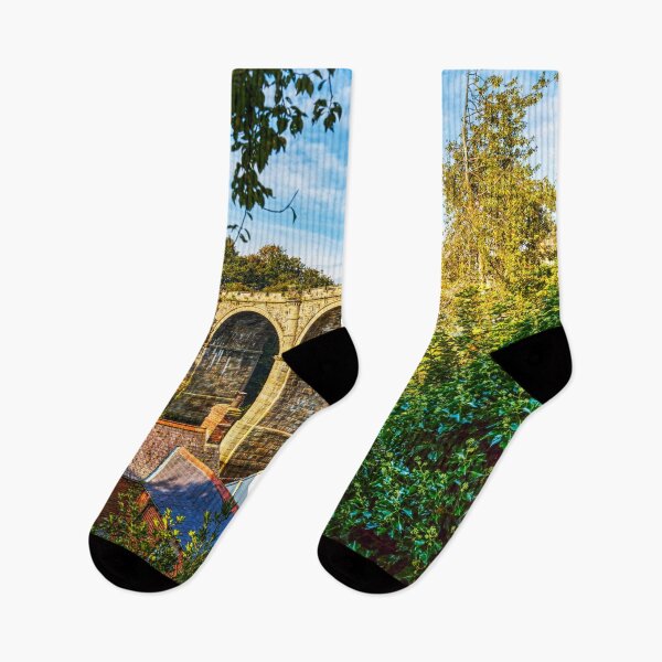 Item preview, knaresborough, Historic Stone Viaduct Over The River Nidd designed and sold by Paul Thompson Photography.