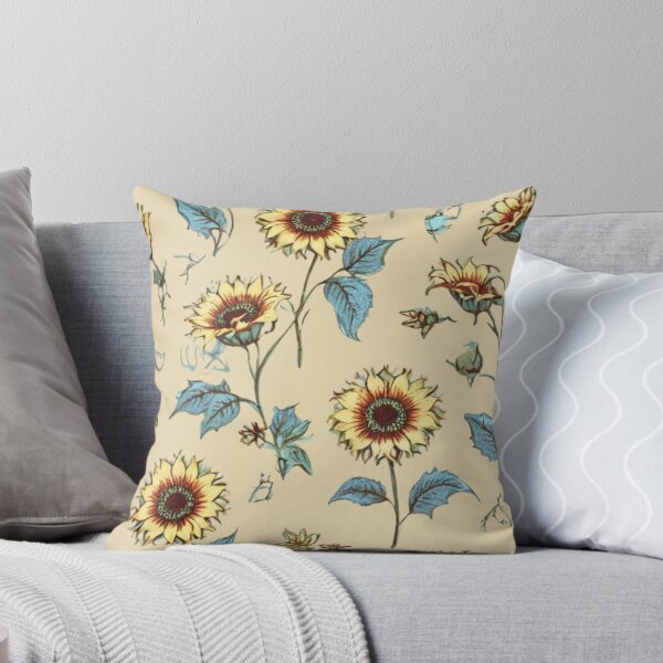 Item preview, Copy of Vintage style  sunflowers designed and sold by Nice-patterns.